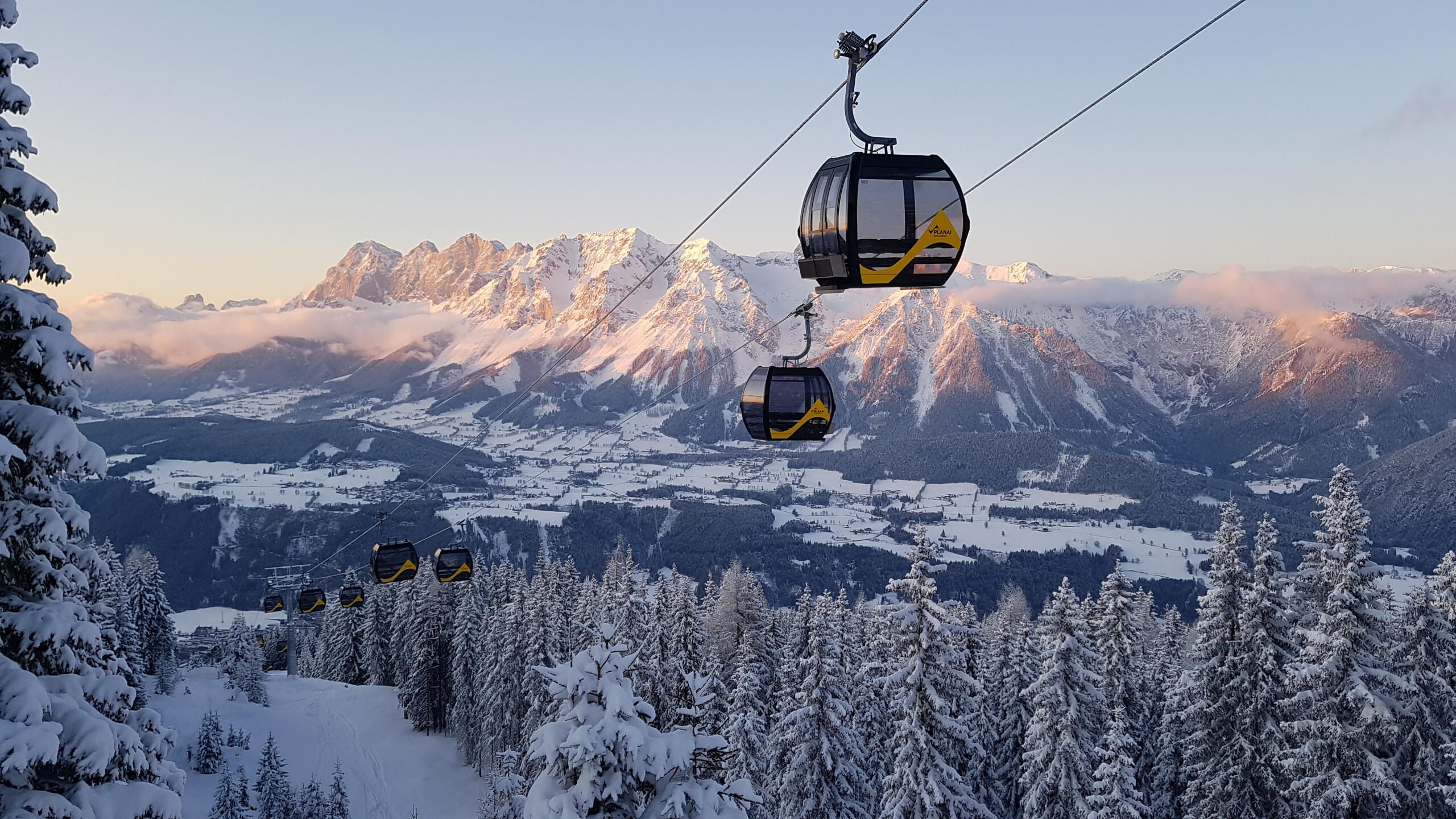 Schladming Austria at Sunset